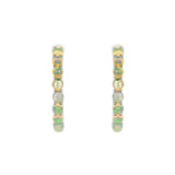 October Birthstone Sterling Silver Ethiopian Opal Inside Out Earrings