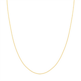 14K Yellow Gold 20 Inches Diamond Cut Cable Chain