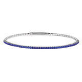 Sterling Silver September Birthstone Flex Bracelet