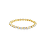 14K Yellow Gold Eternity Natural Diamonds Band