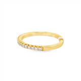 14K Yellow Gold Classic Natural Diamonds Band