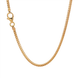JT ESTATE 18K Yellow Gold 16 Inches Franco Chain