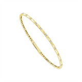 Titanium And 14K Yellow Gold Flexie Diamond Bracelet