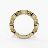14K Yellow Gold Vintage Natural Diamonds Band
