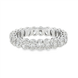 18K White Gold Fancy Natural Diamonds Eternity Band