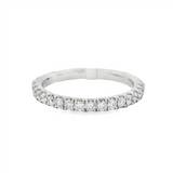 14K White Gold Classic Natural Diamonds Band