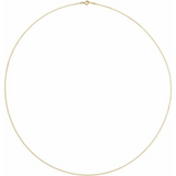 Yellow Gold Filled 16 Inches Cable Chain