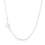 JT ESTATE 14K White Gold 18 Inches Box Chain