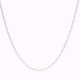 14K White Gold 16 Inches Rope Chain