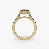 14K Yellow Gold Bezel Ring