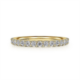14K Yellow Gold Classic Natural Diamonds Band