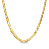 JT ESTATE 14K Yellow Gold 20 Inches Franco Chain