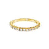 14K Yellow Gold Classic Natural Diamonds Band