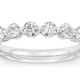 14K White Gold Lab Grown Diamonds Modern Band