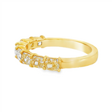 18K White Gold Contemporary Natural Diamonds Band