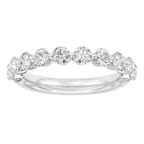 14K White Gold Lab Grown Diamonds Modern Band