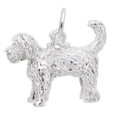 Sterling Silver Labradoodle Charm