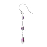 Sterling Silver Amethysts Dangle Earrings