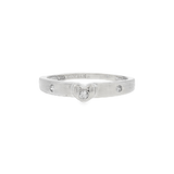 JT ESTATE 14K White Gold Contemporary Natural Diamonds Ring
