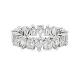 18K White Gold Eternity Natural Diamonds Band