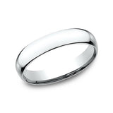 14K White Gold 4mm Comfort Fit Wedding Band