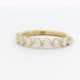 14K Yellow Gold Modern Natural Diamonds Band