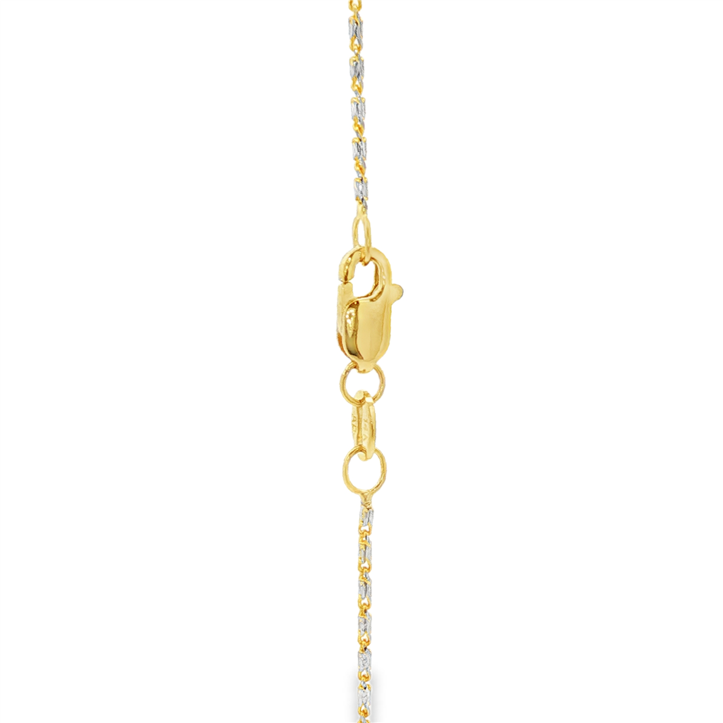 14K Yellow And White Gold 18 Inches Raso Chain – Jewelers Touch
