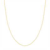 14K Yellow Gold 18 Inches Diamond Cut Cable Chain