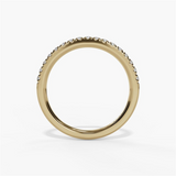 14K Yellow Gold Classic Natural Diamonds Band