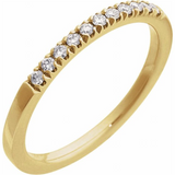 14K Yellow Gold Lab Grown Diamonds Classic Band