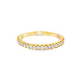 14K Yellow Gold Classic Natural Diamonds Band