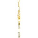 14K Yellow Gold 20 Inches Paperclip Chain
