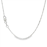JT ESTATE 14K White Gold 16 Inches Bead Chain
