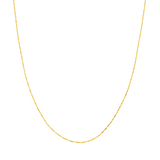 14K Yellow Gold 18 Inches Singapore Chain
