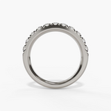 14K White Gold Classic Natural Diamonds Band