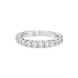 14K White Gold Classic Natural Diamonds Band