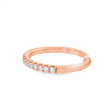 14K Rose Gold Classic Natural Diamonds Band