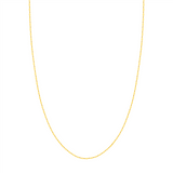 14K Yellow Gold 1.45Mm Hammered Forzentia Chain