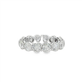 18K White Gold Eternity Natural Diamonds Band