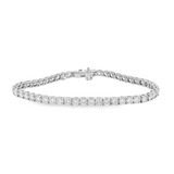 14K White Gold Lab Grown Diamonds Tennis Bracelet