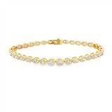 14K Yellow Gold Lab Grown Diamonds Tennis Bracelet