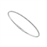 Titanium And Gold White Gold Natural Diamonds Flexie Bracelet