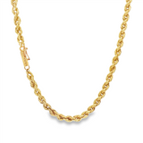 JT ESTATE 14K Yellow Gold 20 Inch Hollow Rope Chain
