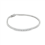 14K White Gold Lab Grown Diamond Tennis Bracelet