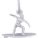Sterling Silver Surfer Charm