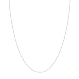 14K White Gold 16 Inches Round Wheat Chain