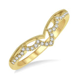 14K Yellow Gold Chevron Ring