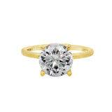 14K Yellow Gold 'Fawn' Solitaire Ring