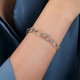 Sterling Silver Bujukan Link Chain Bracelet