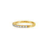 JT ESTATE 14K Yellow Gold Classic Natural Diamond French Pavé Band